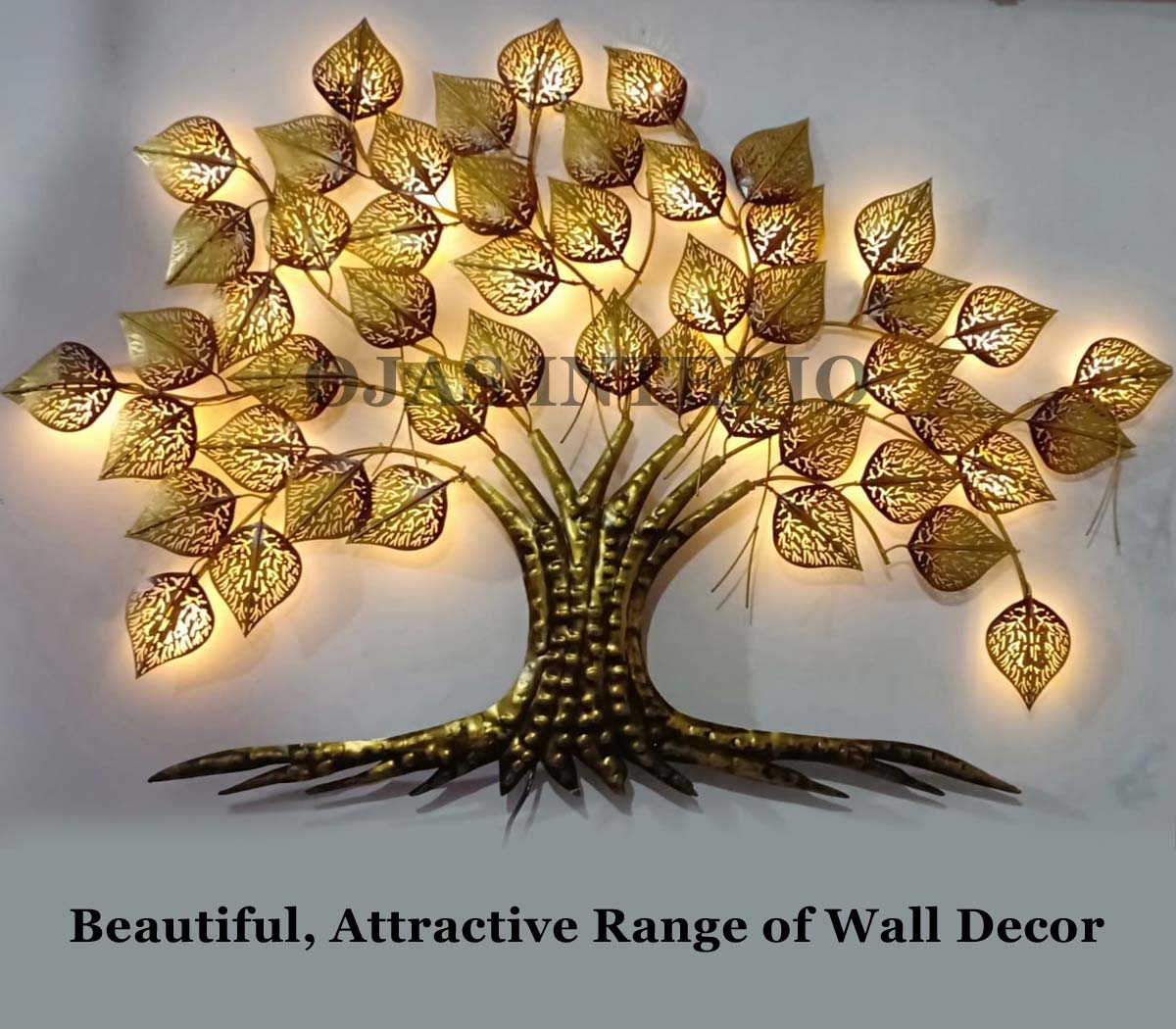 Copper & Gold LED Metal Tree